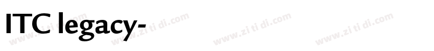 ITC legacy字体转换 ITC legacy字体转换